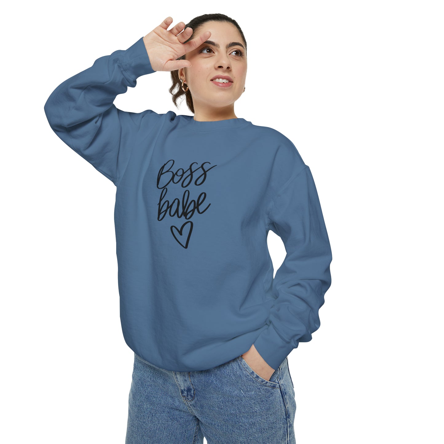 Boss Babe Unisex Garment-Dyed Sweatshirt