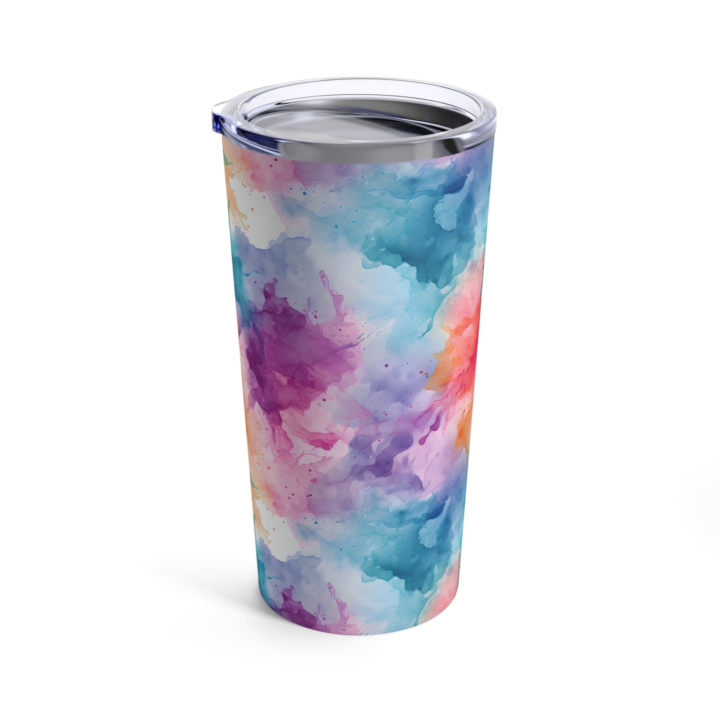 Rainbow Watercolor Tumbler 20oz