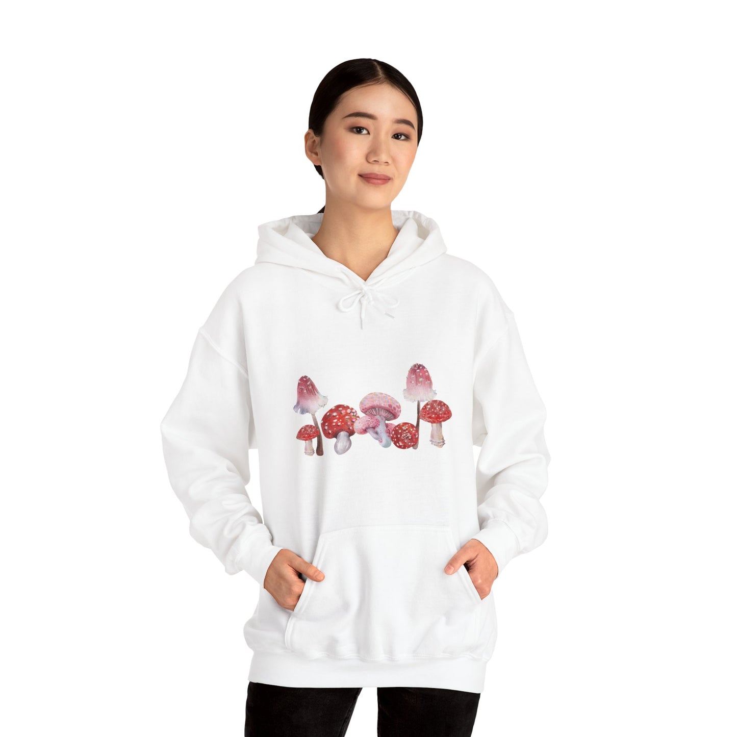 Unisex Watercolor Mushroom Heavy Blend Hooded Hoodie Sweatshirt