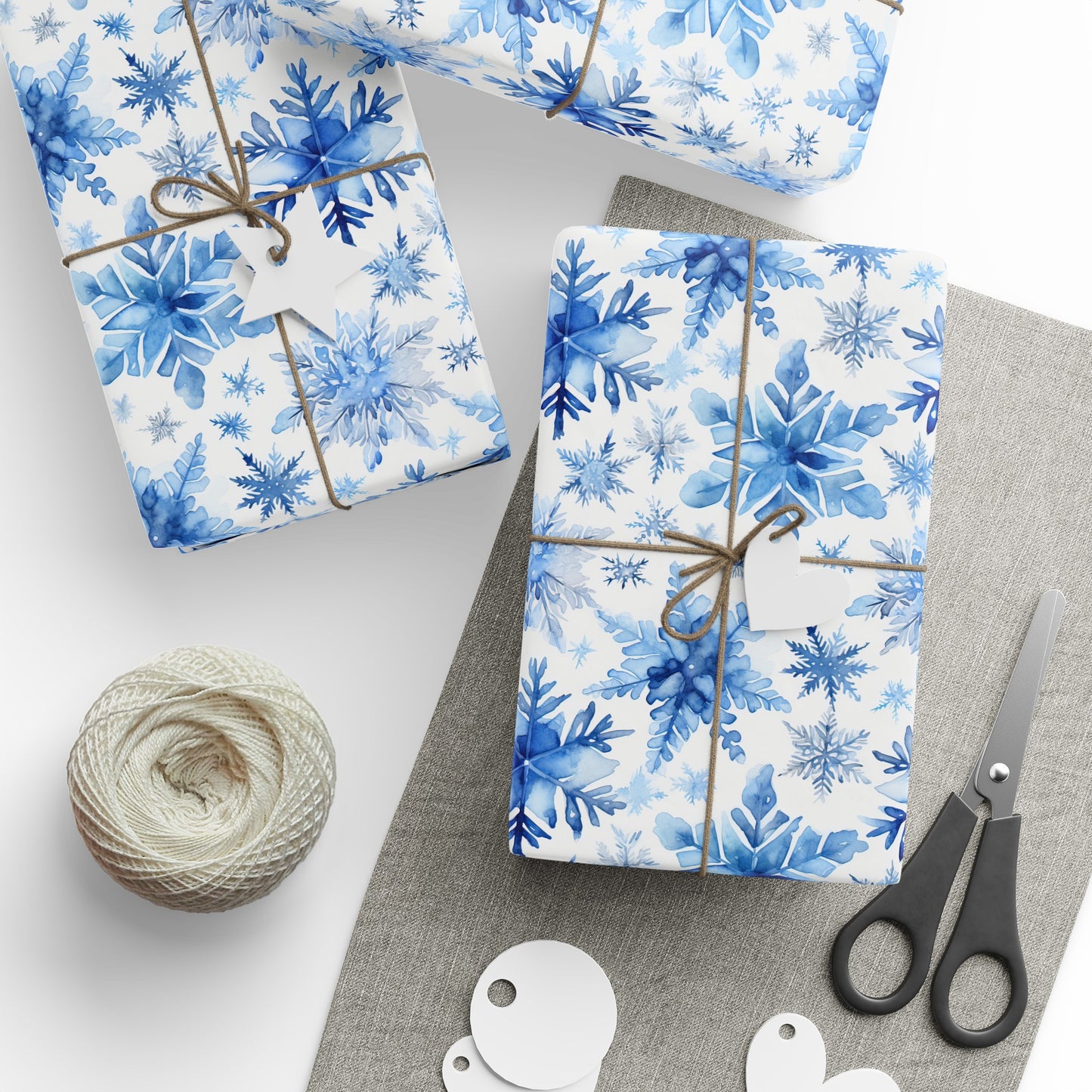 Snowflake Christmas Gift Wrapping Paper