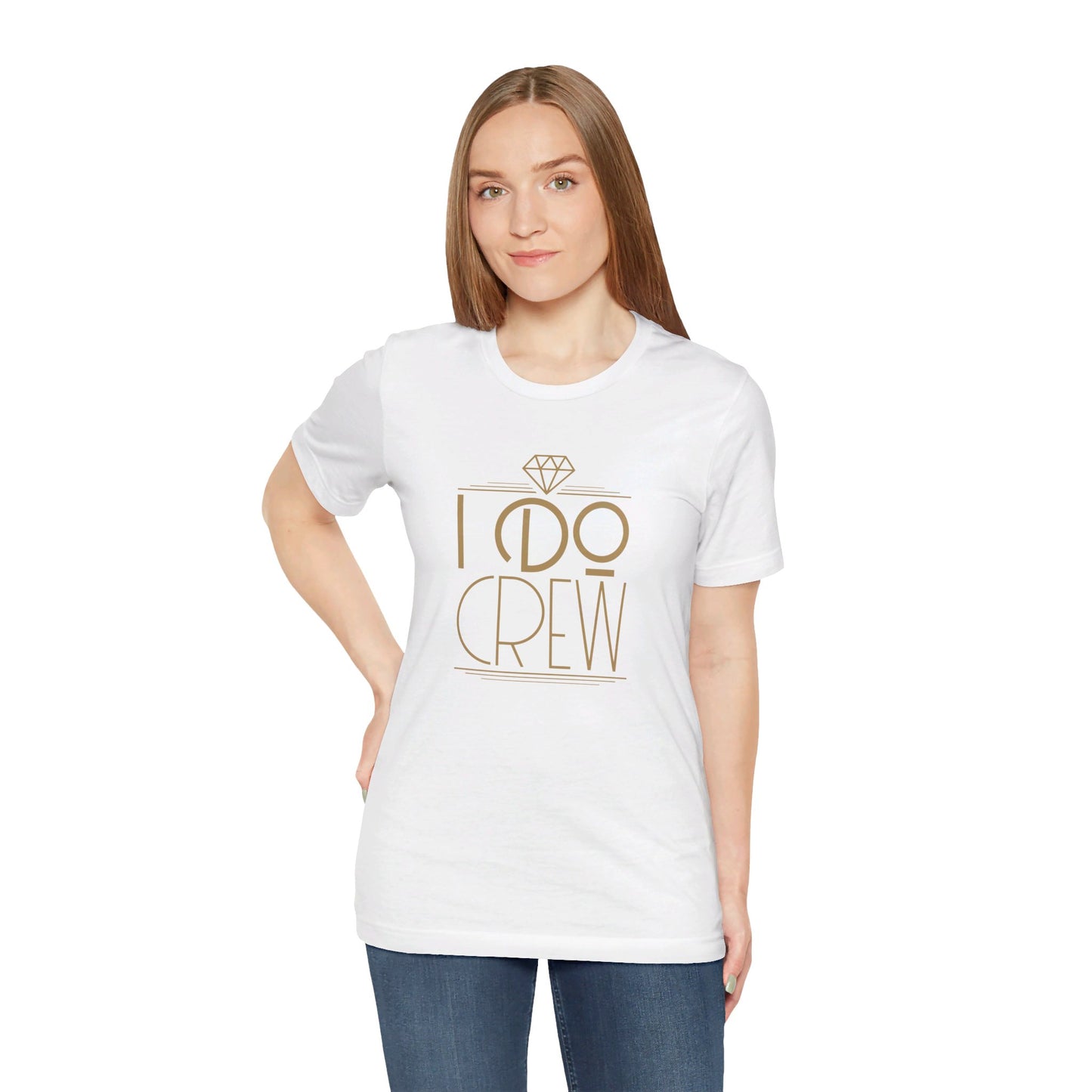 I Do Crew Art Deco Unisex Jersey Short Sleeve Tee Bachelorette Party Shirt