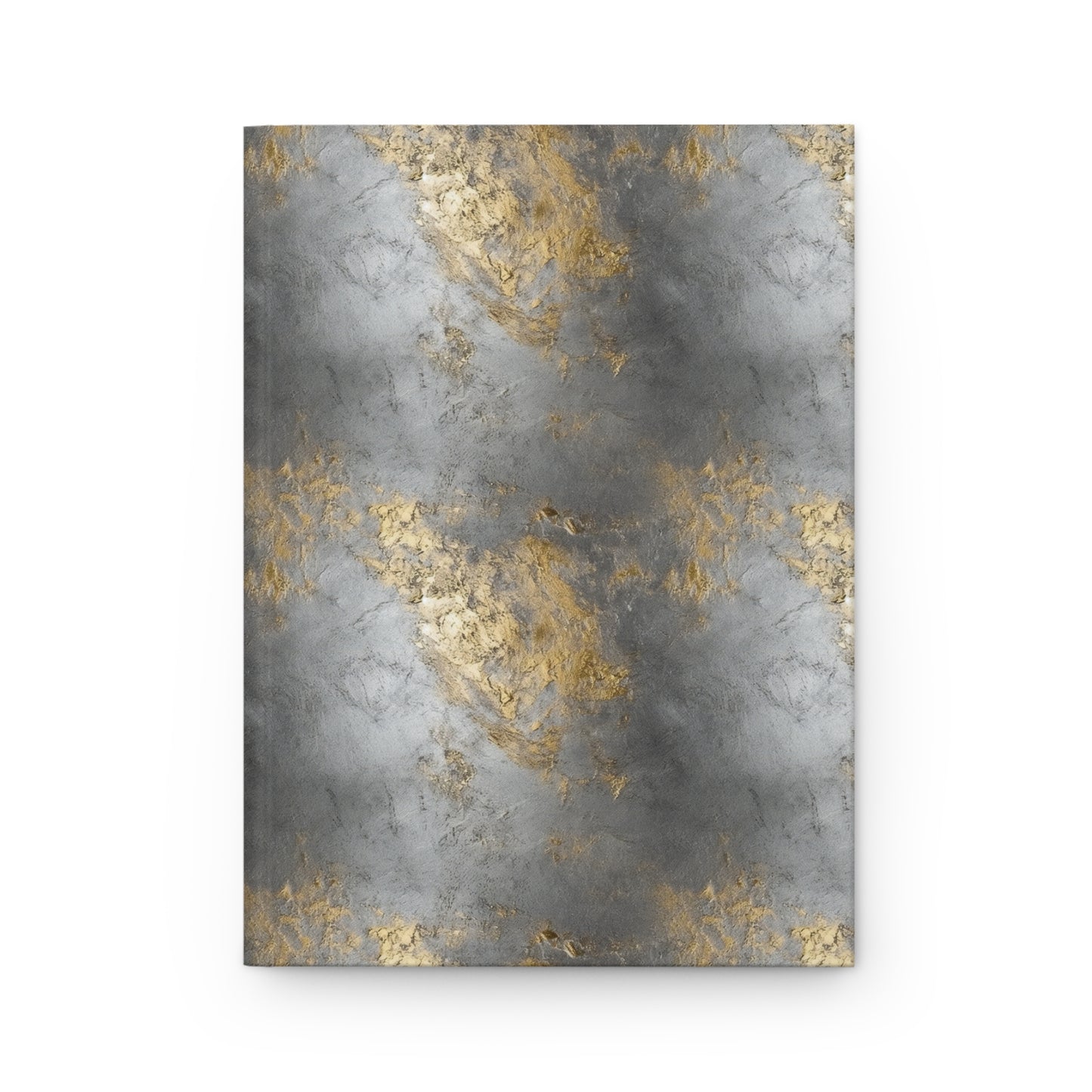 Trendy Metallic Silver and Gold Hardcover Journal