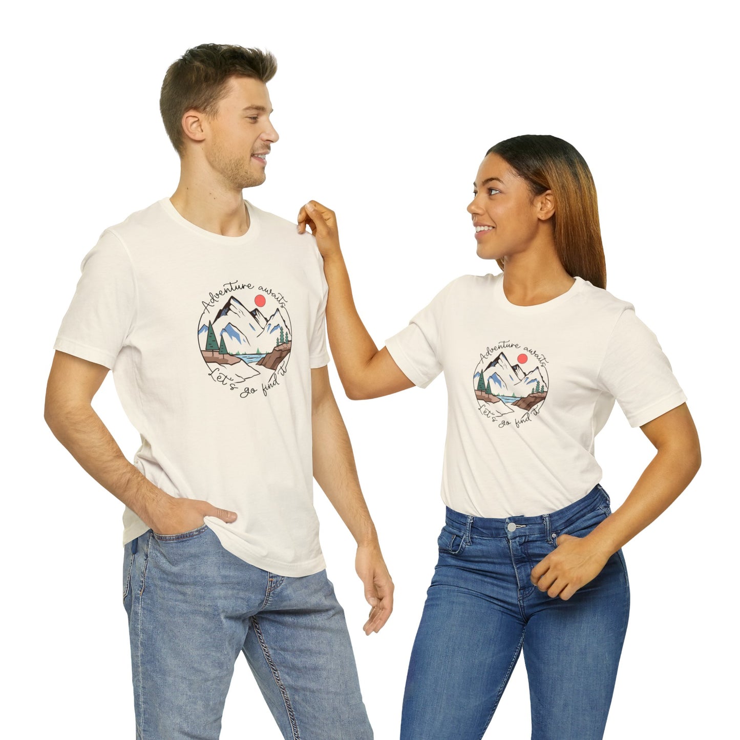 Adventure Awaits Let's Go Find It Camp T Shirt