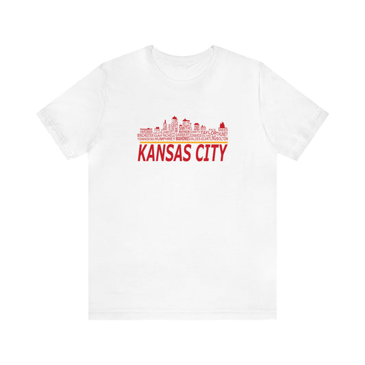 Kansas City Skyline Unisex Jersey Short Sleeve Tee T-Shirt