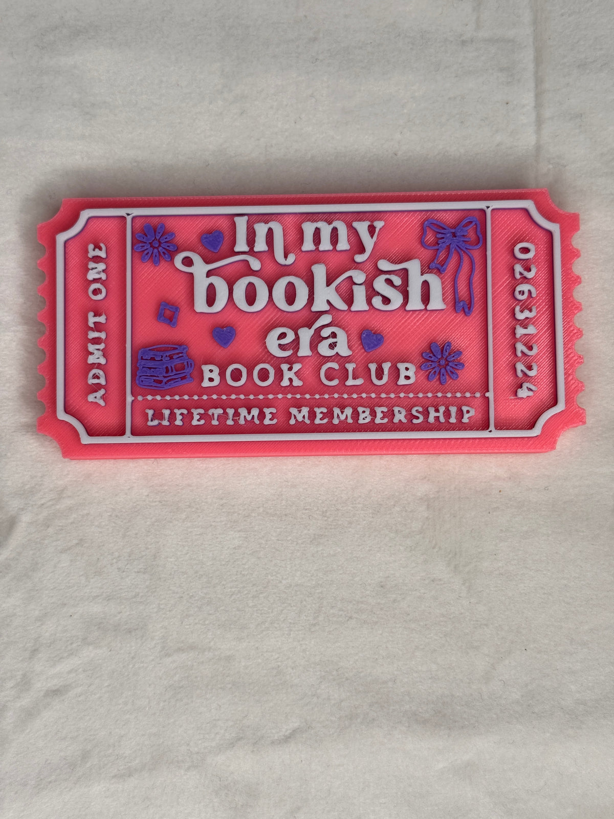 In My Bookish Era Ticket Sign