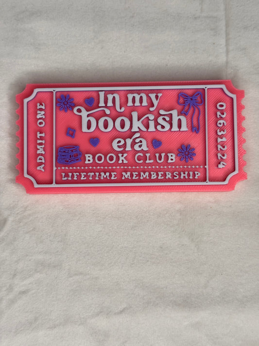 In My Bookish Era Ticket Sign