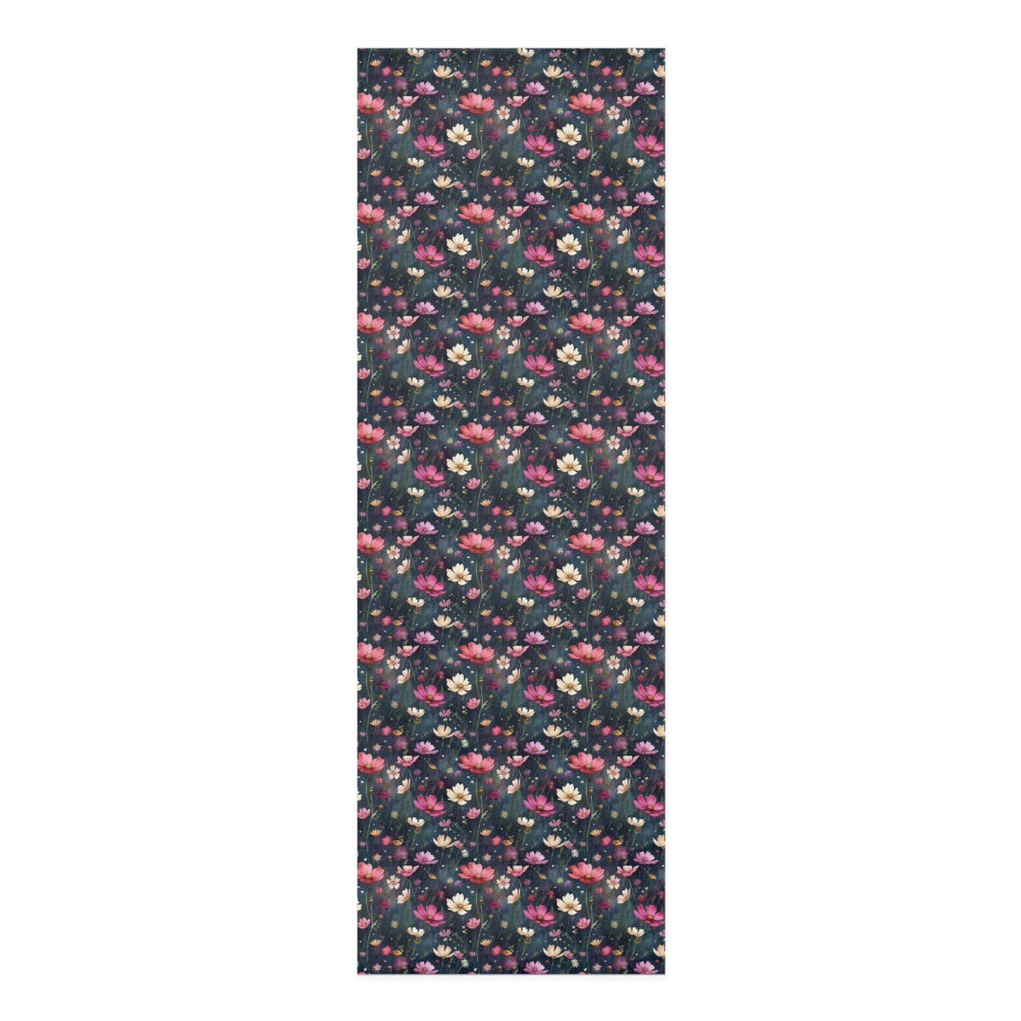 Field of Cosmos Cottagecore Foam Yoga Mat 24x72in