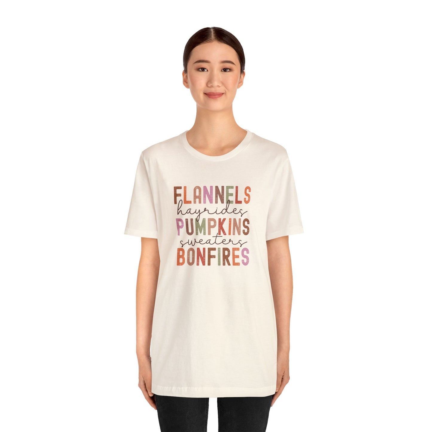 Fall things shirt Unisex Jersey Short Sleeve Tee T-Shirt Fall Shirt