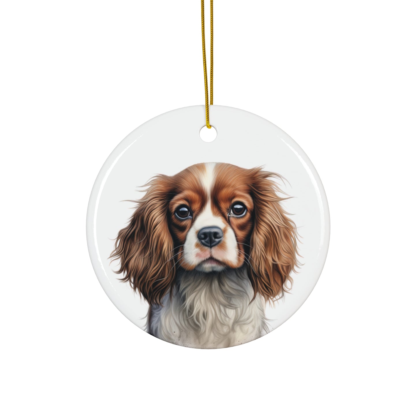 Cavalier King Charles Spaniel Ceramic Ornament Christmas Gift