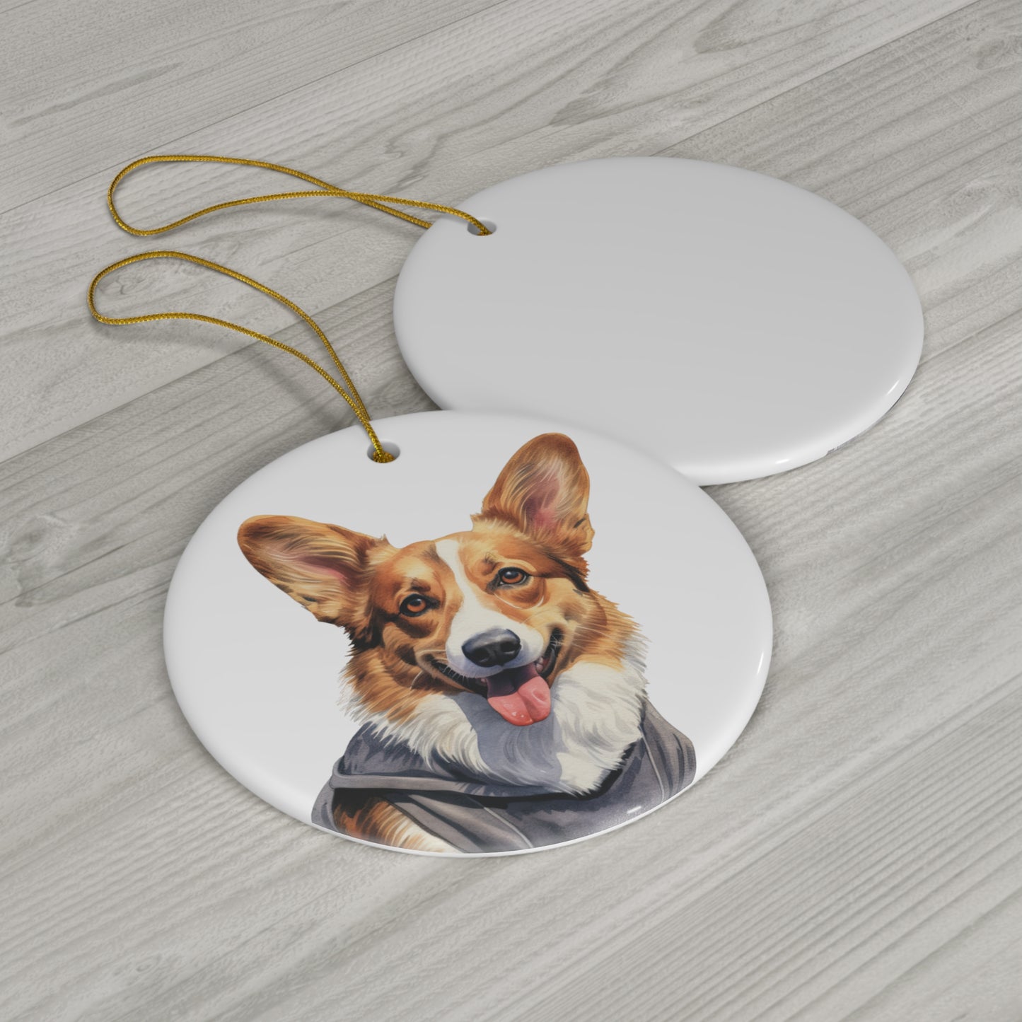 Cardigan Welsh Corgi Ceramic Ornament Christmas Gift