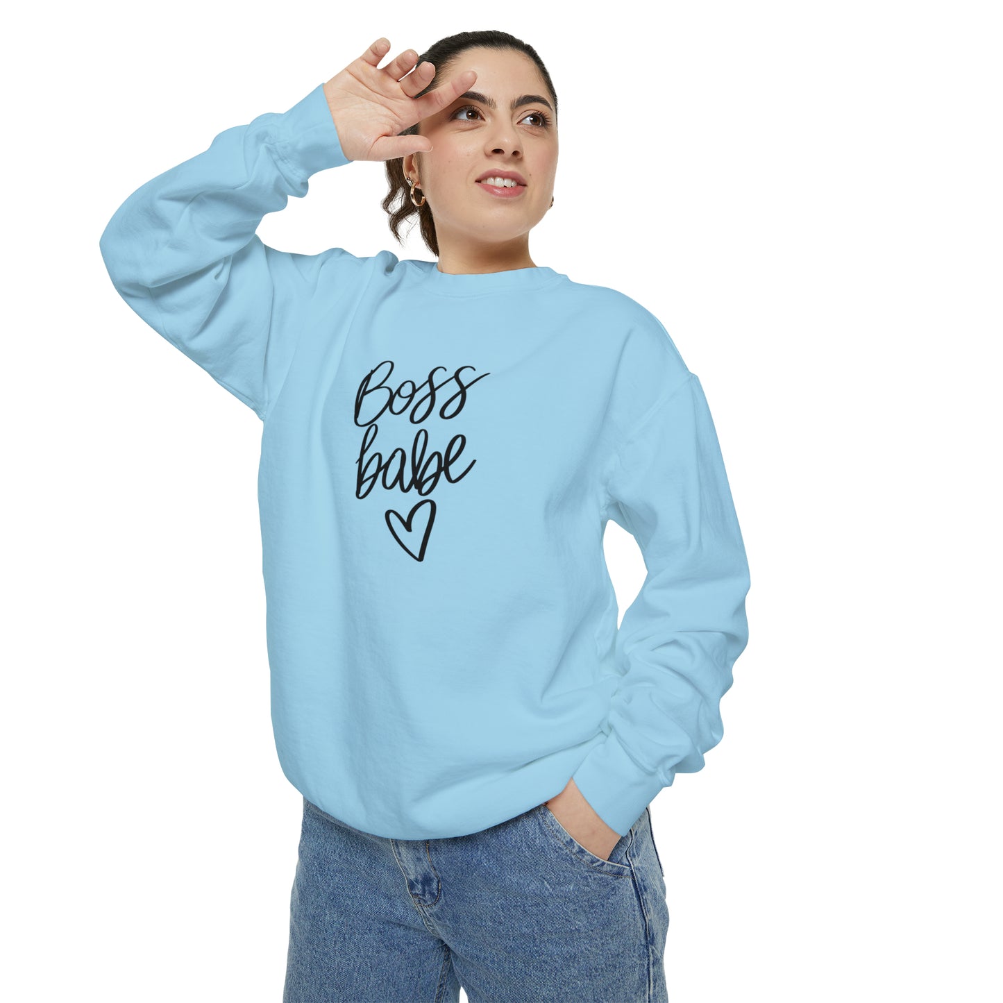 Boss Babe Unisex Garment-Dyed Sweatshirt