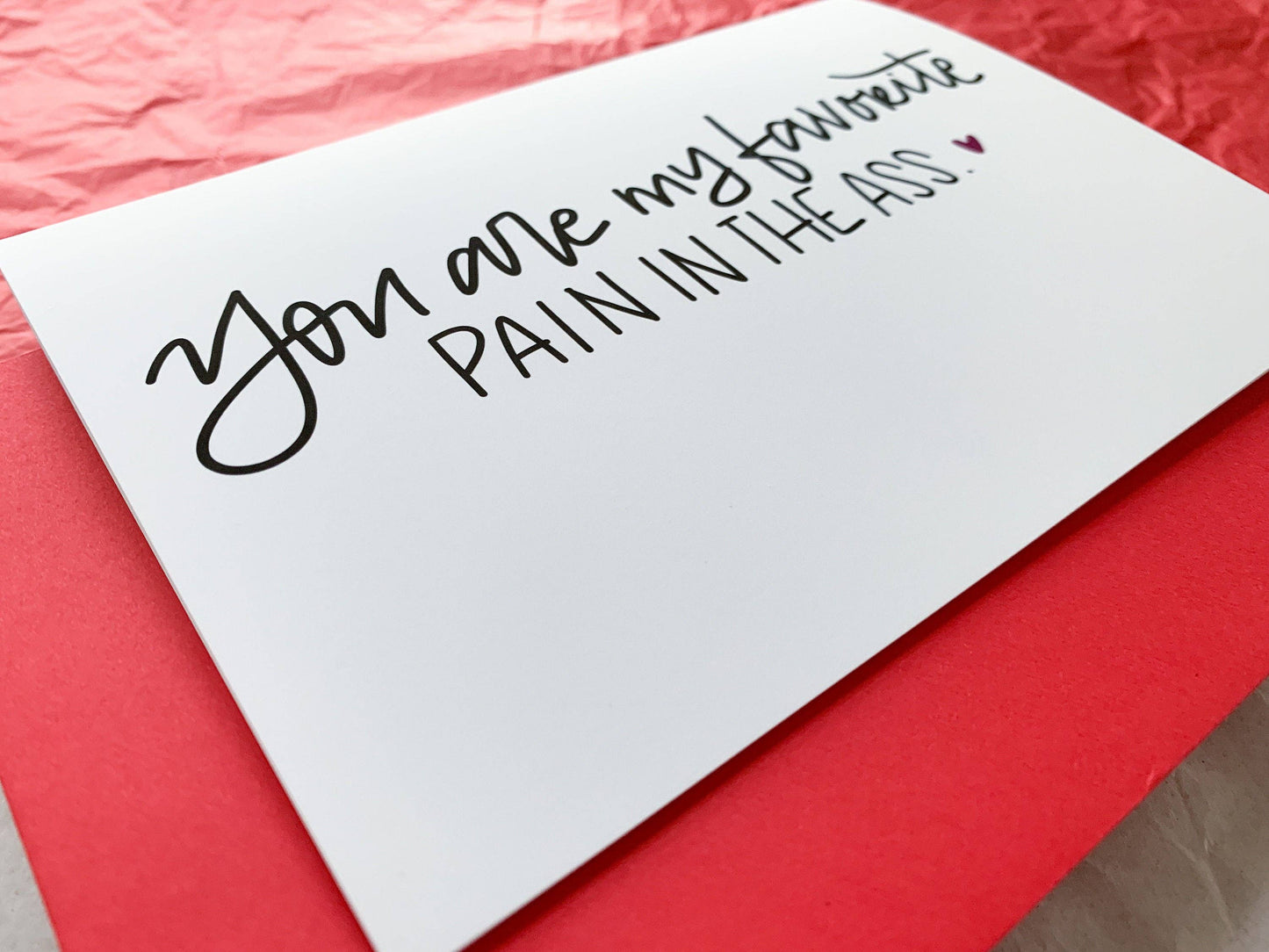 You Are My Favorite Pain in the Ass Snarky Handmade Val