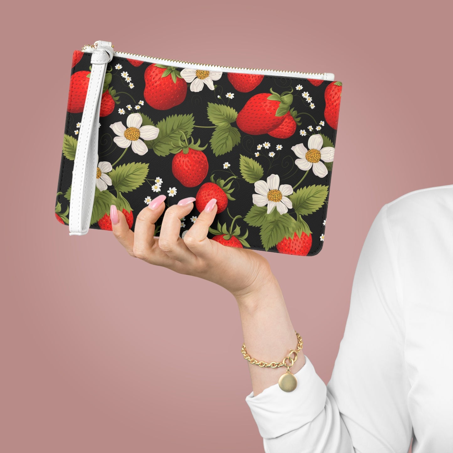 Cute Strawberry Clutch Bag