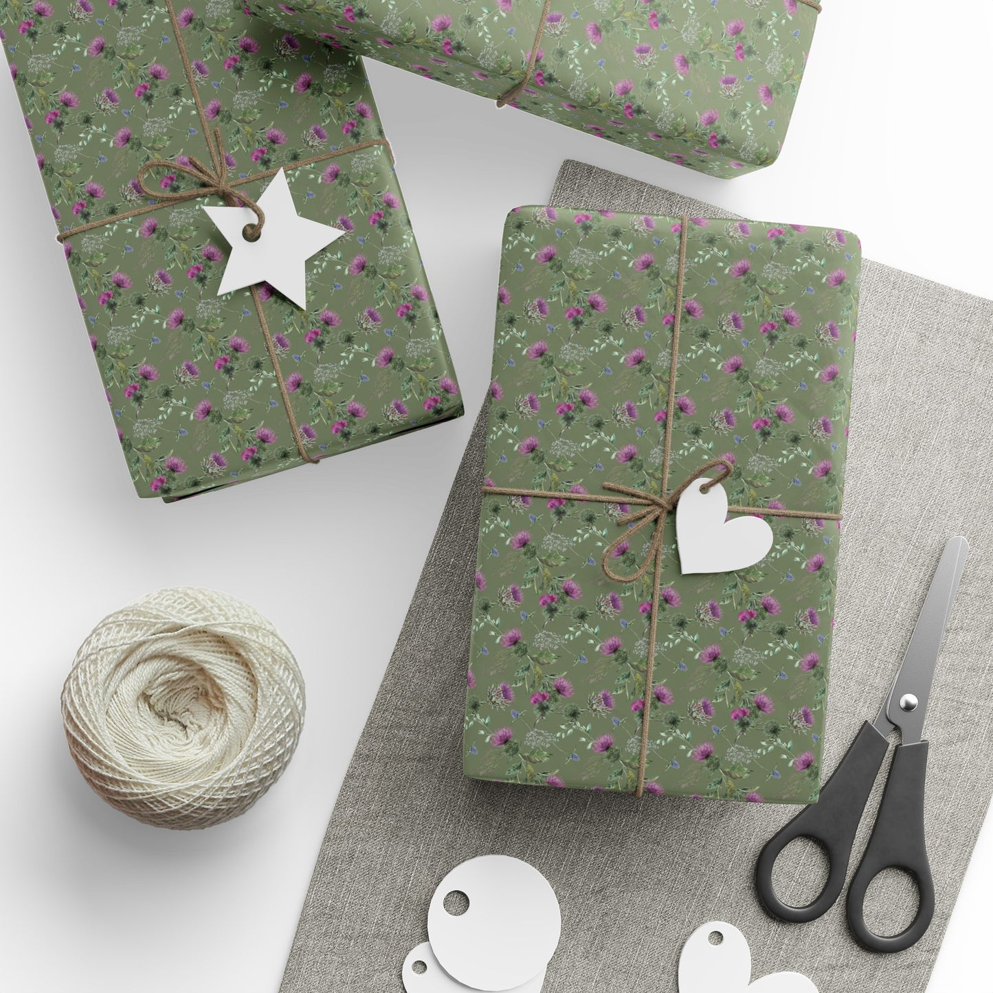 Thistle Wrapping Paper Flower Gift Wrap