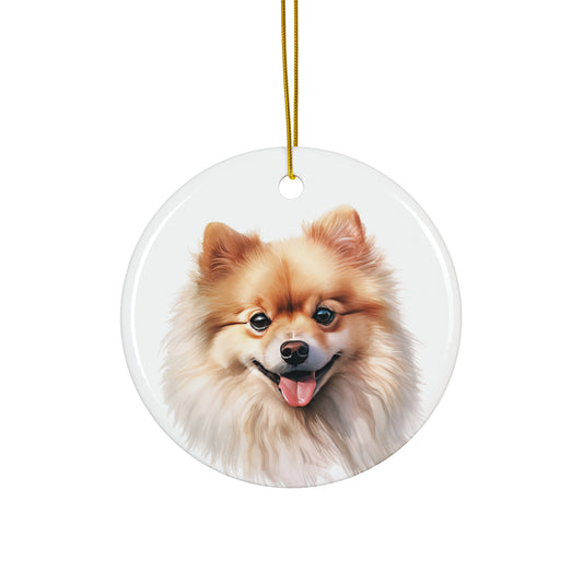 Pomeranian Ceramic Ornament