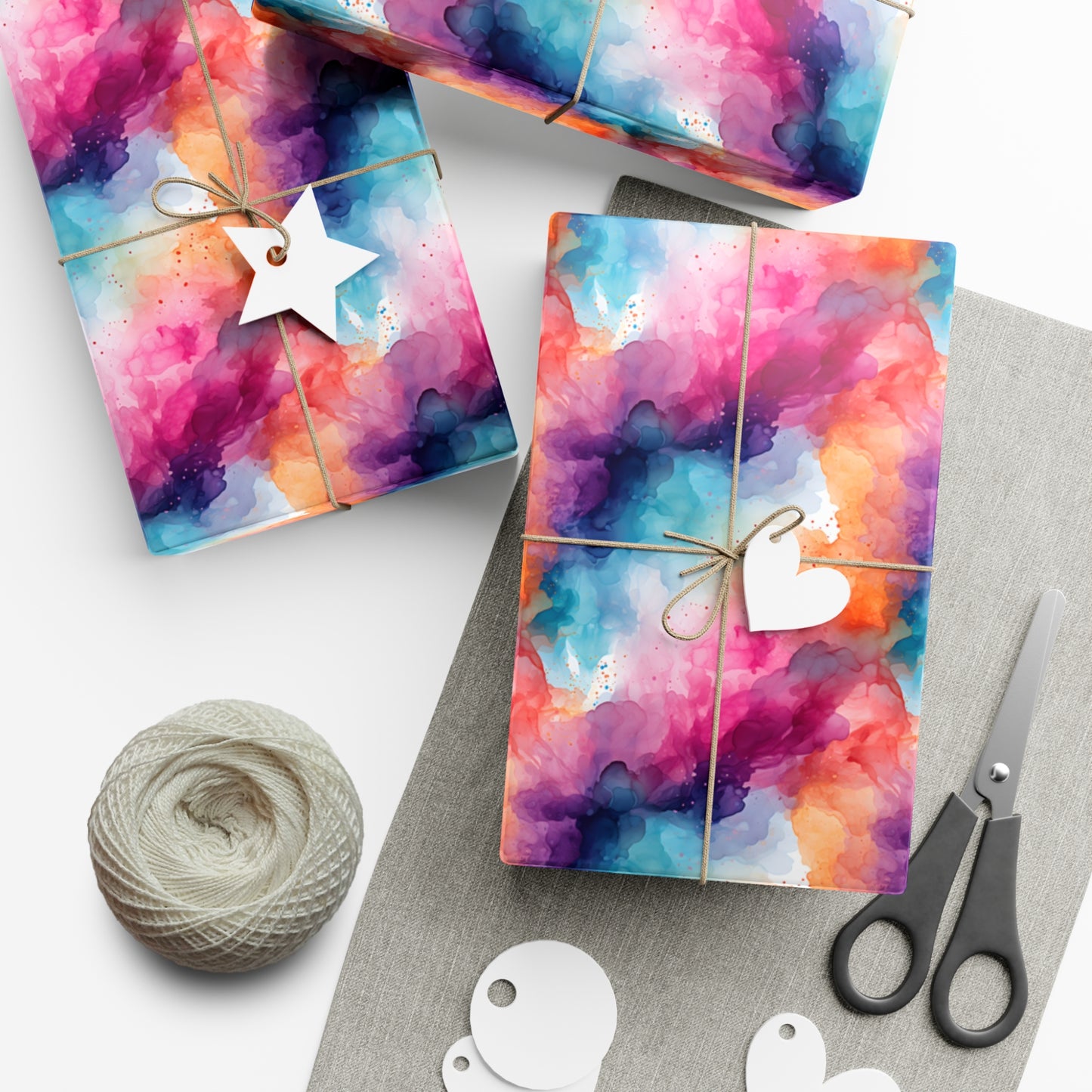 Alcohol Ink Gift Wrap