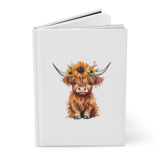 Highland Cow Hardcover Journal Notebook