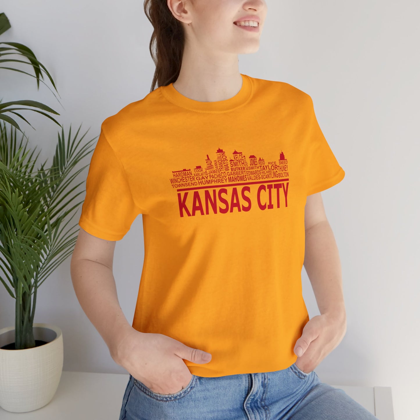 Kansas City Skyline Unisex Jersey Short Sleeve Tee T-Shirt