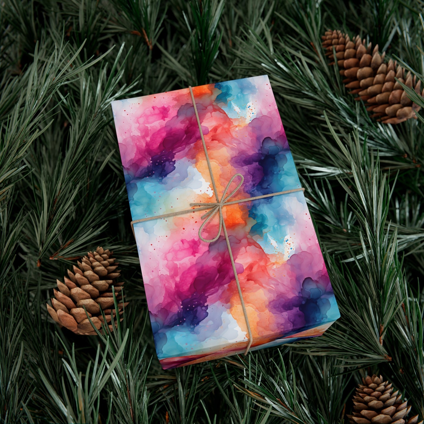 Alcohol Ink Gift Wrap