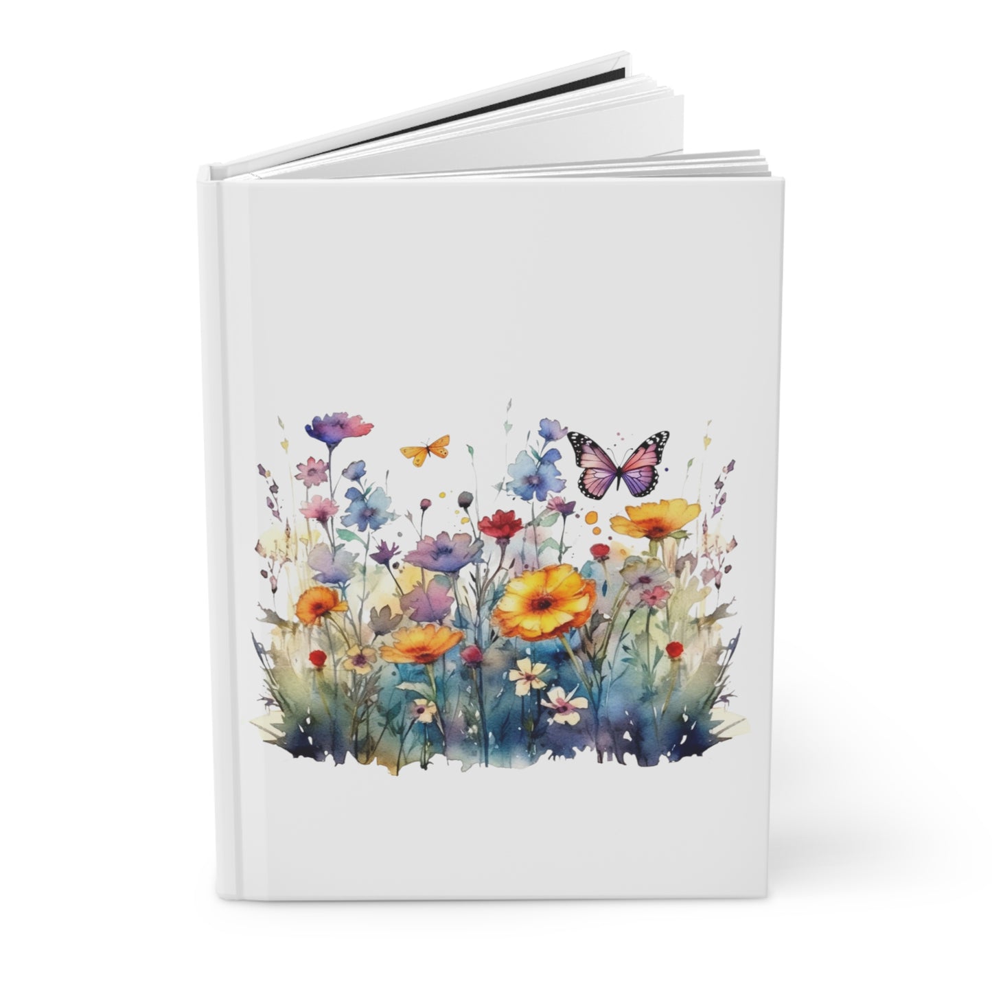 Watercolor Garden Hardcover Journal Matte Notebook journal Garden Journal Dream journal Goal Journal