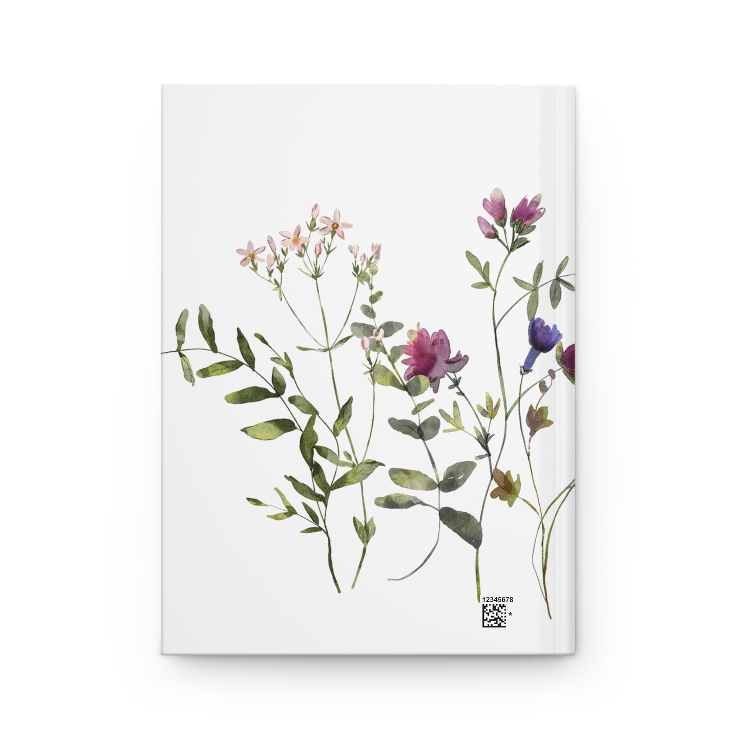 Floral Wildflower Hardcover Journal Matte Notebook