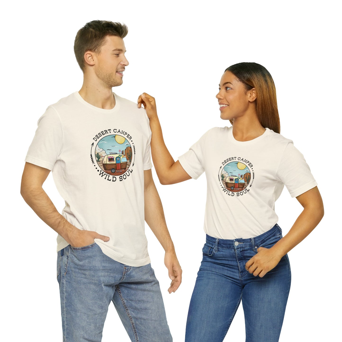 Desert Camper WIld Soul Camp Shirt Unisex Jersey Short Sleeve Tee T-Shirt