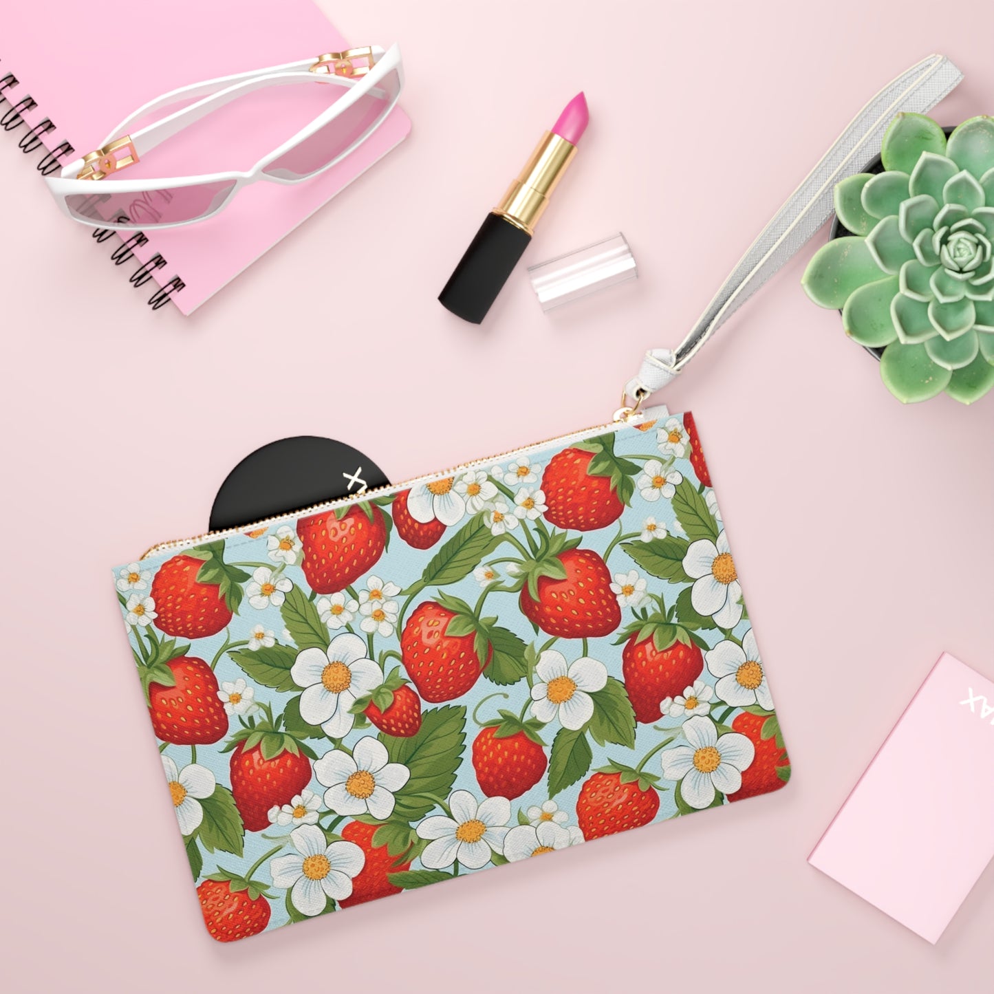 Strawberries Clutch Bag