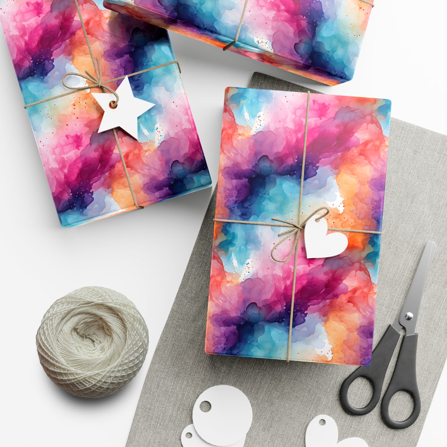 Alcohol Ink Gift Wrap