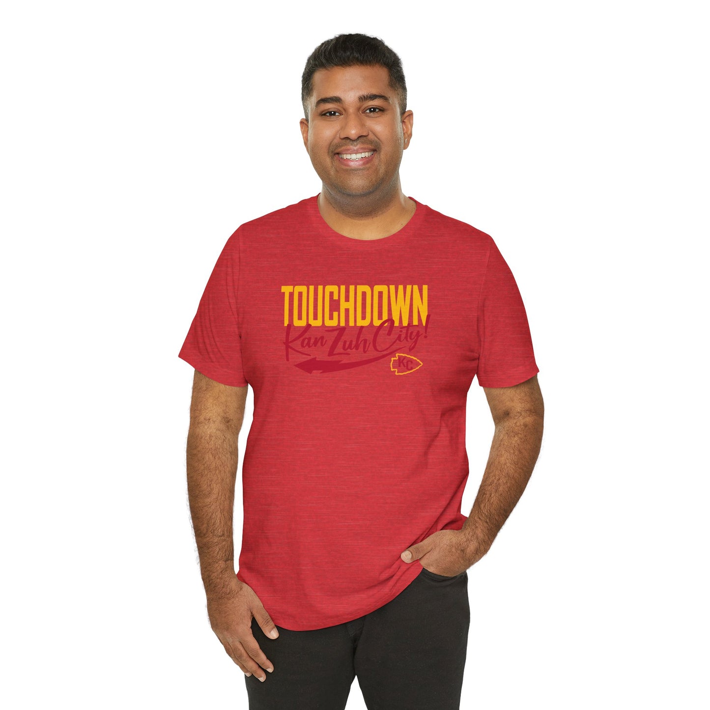 Touch Down Kan Zuh City Kansas City Unisex Jersey Short Sleeve Tee T-Shirt