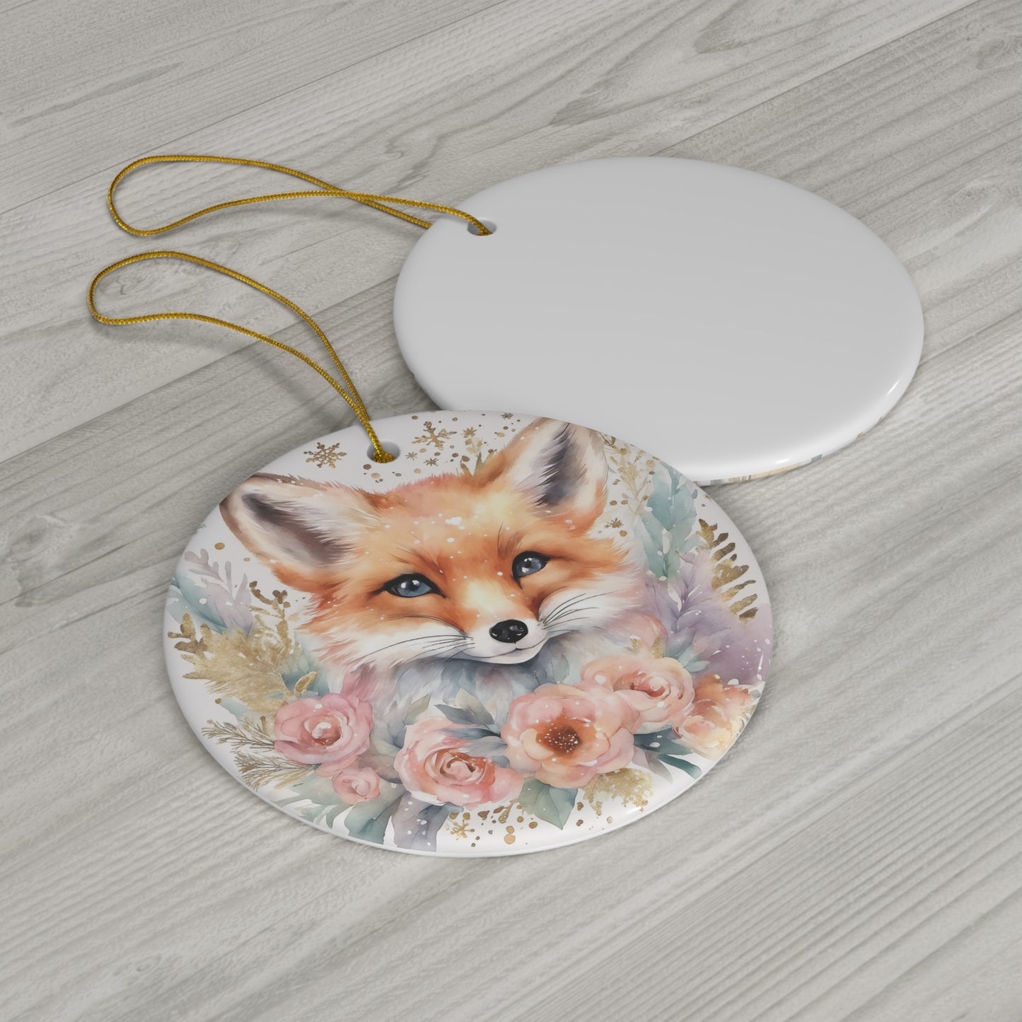 Fox Ceramic Ornament