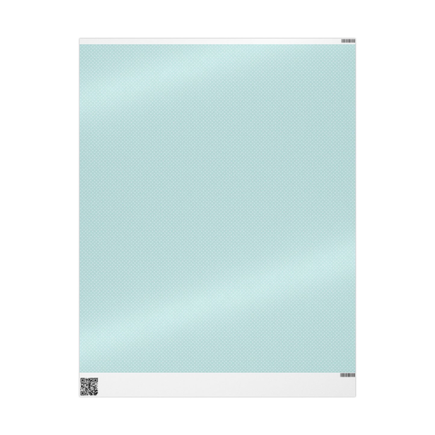 Teal and White Polka Dot Wrapping Paper