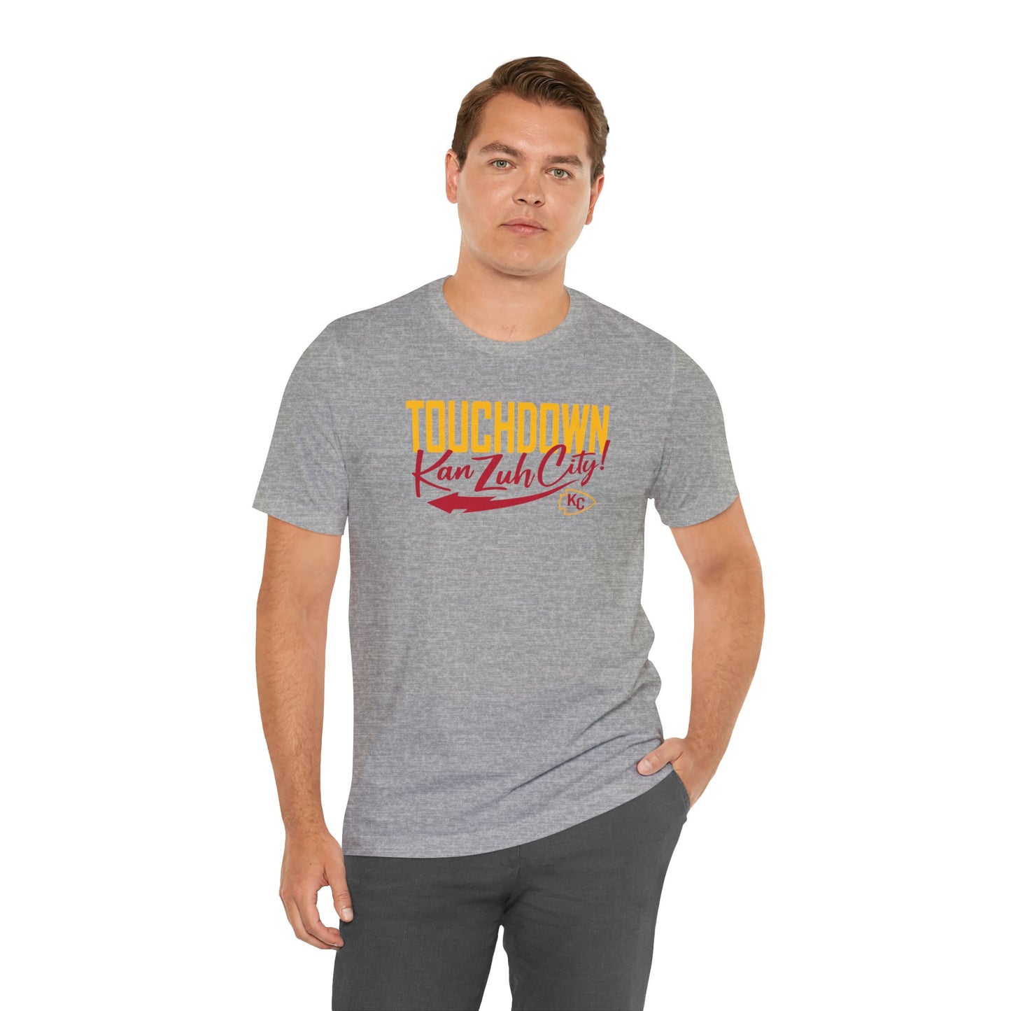 Touch Down Kan Zuh City Kansas City Unisex Jersey Short Sleeve Tee T-Shirt