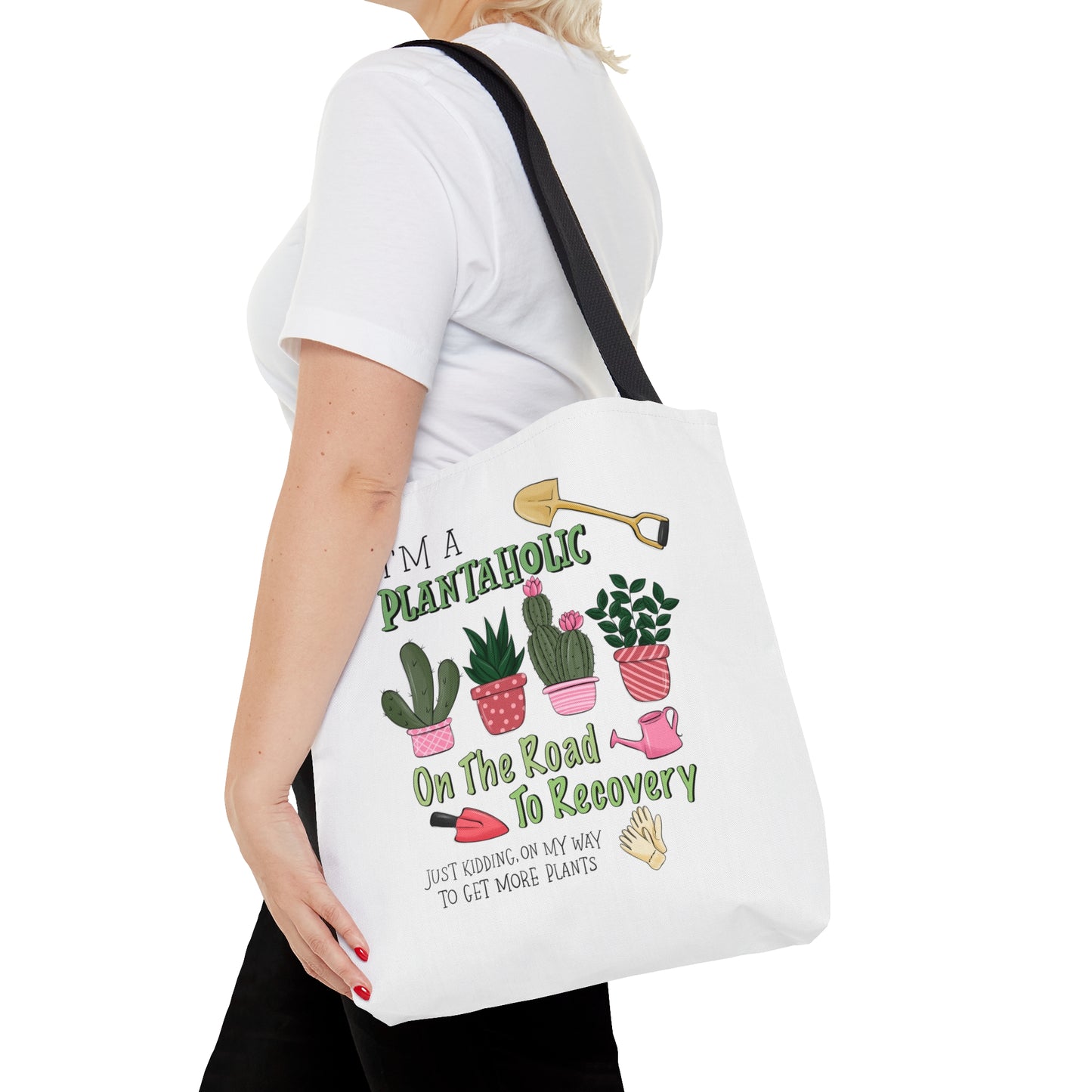 Plantaholic on the Way to Recovery Tote Bag Shopping Bag Reusable Tote Gardener Gift