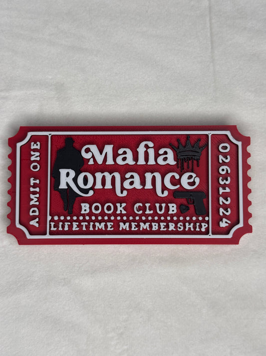 Mafia Romance Ticket Sign
