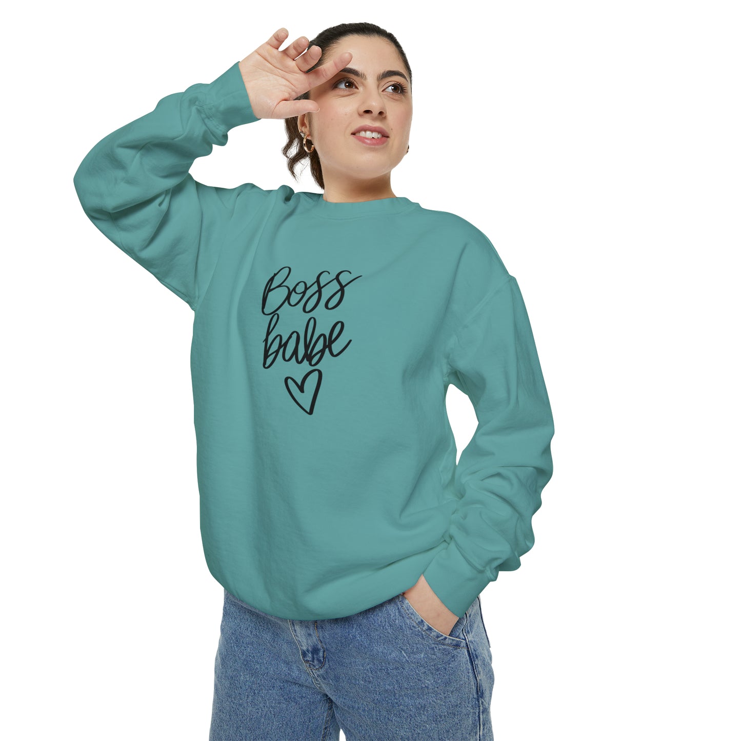 Boss Babe Unisex Garment-Dyed Sweatshirt