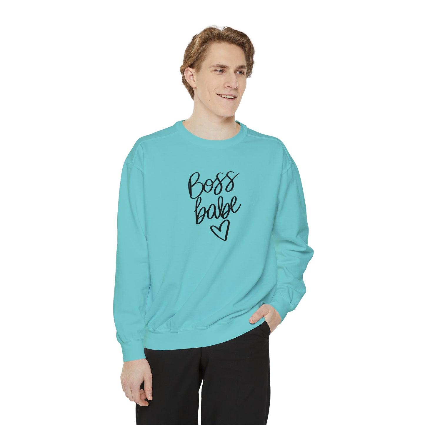 Boss Babe Unisex Garment-Dyed Sweatshirt