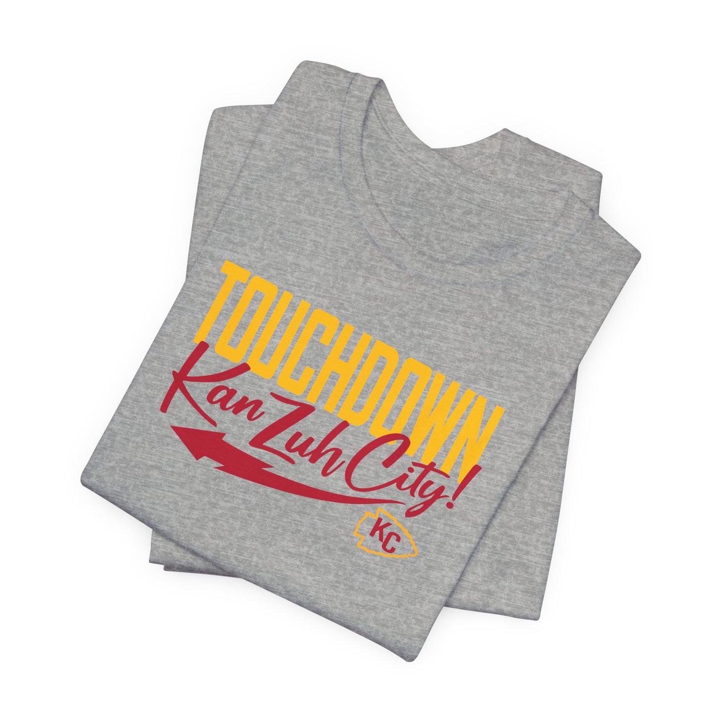 Touch Down Kan Zuh City Kansas City Unisex Jersey Short Sleeve Tee T-Shirt