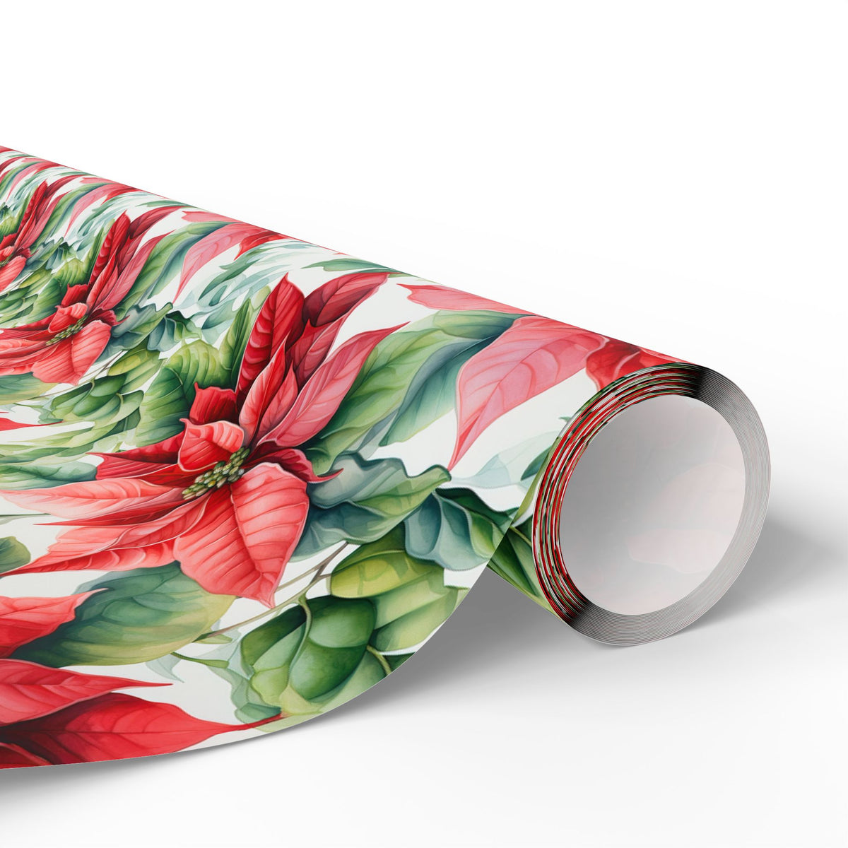 Poinsettia Floral Wrapping Paper