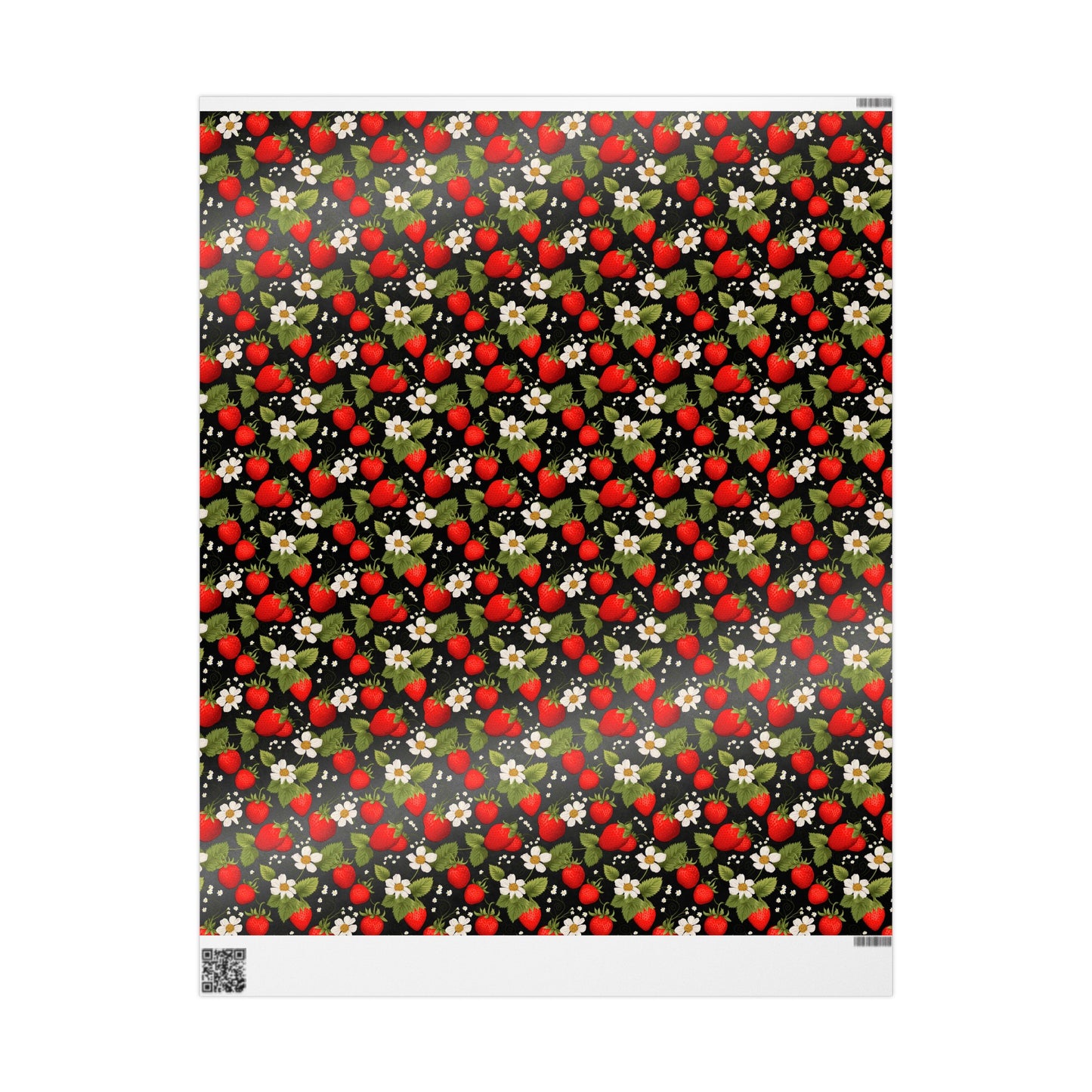 Strawberry Gift Wrapping Paper Holiday Wrapping Paper Christmas Gift Wrapping Paper Gift Paper Birthday Paper