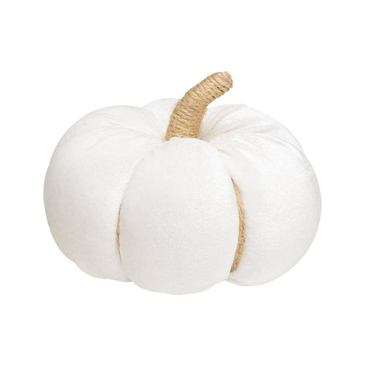 Med. White Velvet Pumpkin
