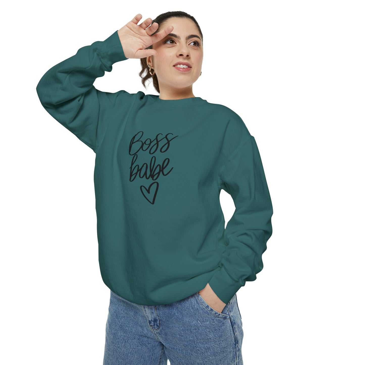 Boss Babe Unisex Garment-Dyed Sweatshirt