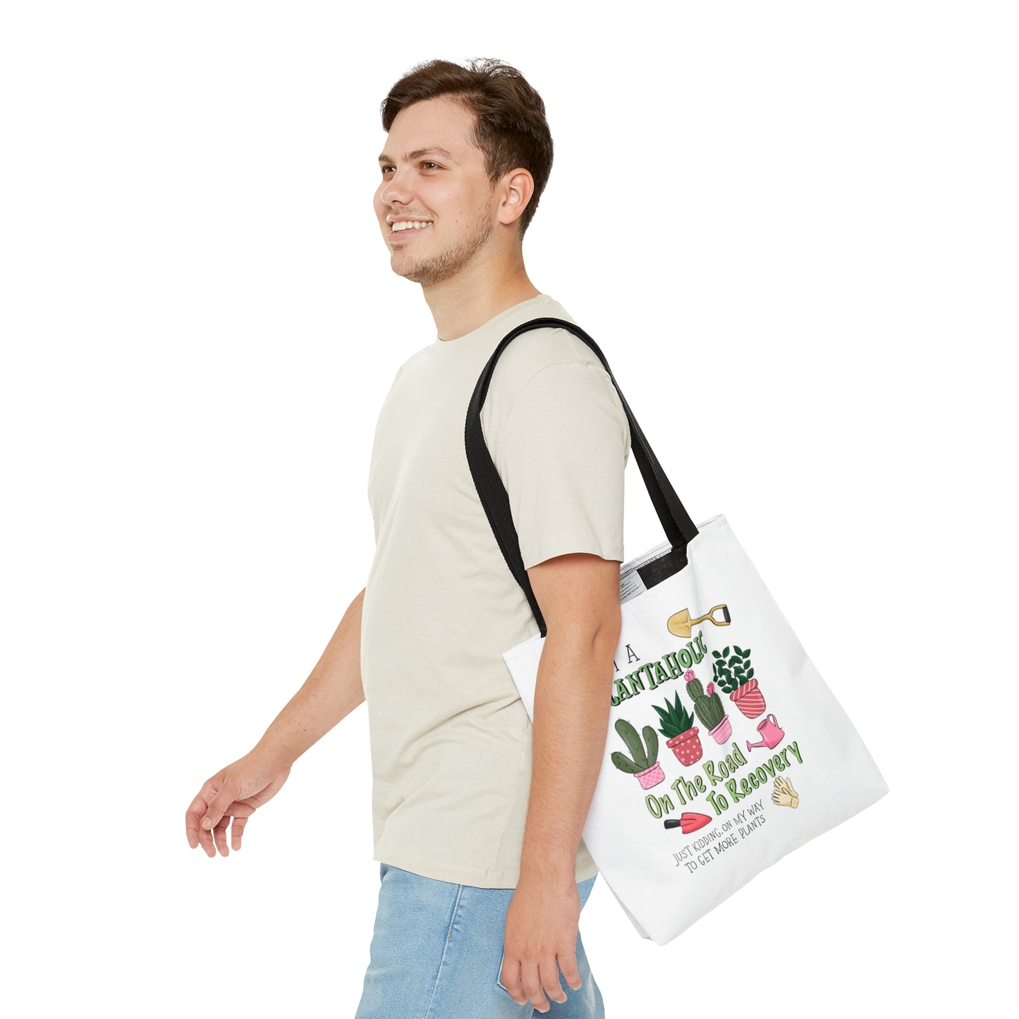 Plantaholic on the Way to Recovery Tote Bag Shopping Bag Reusable Tote Gardener Gift