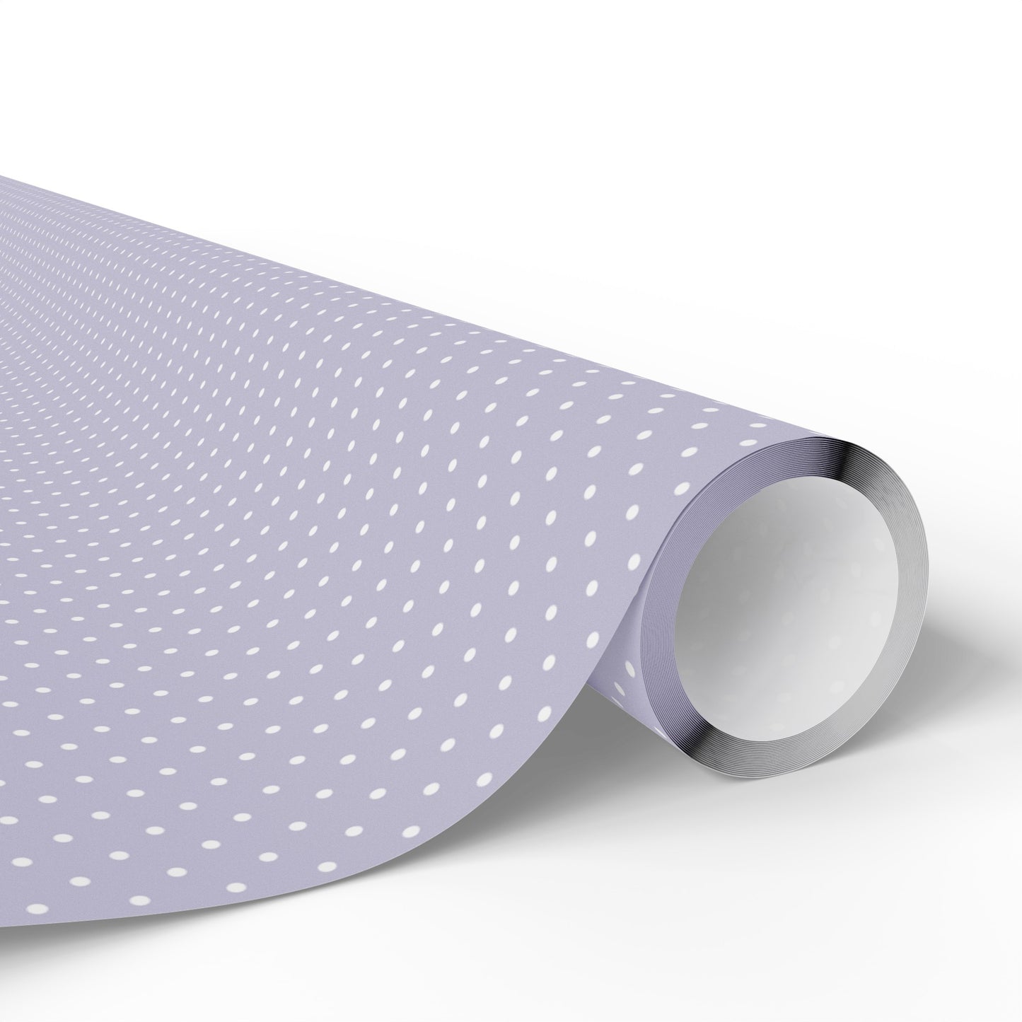 Purple and White Polka Dot Wrapping Paper