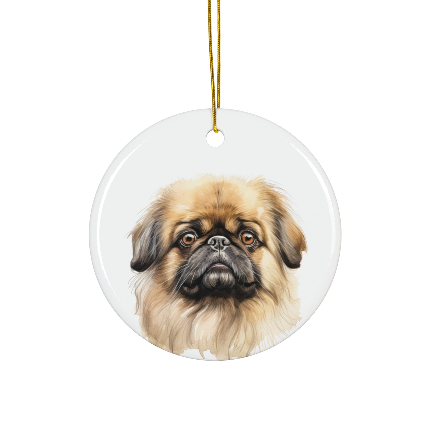 Pekingese Ceramic Ornament