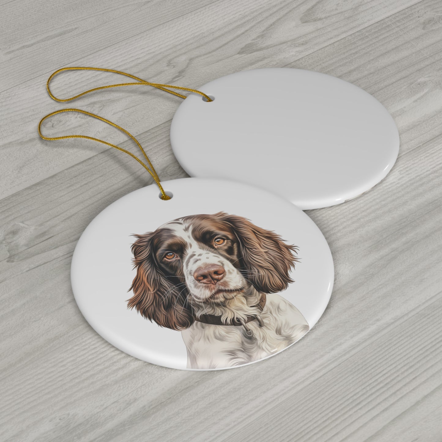 English Springer Spaniel Ceramic Ornament