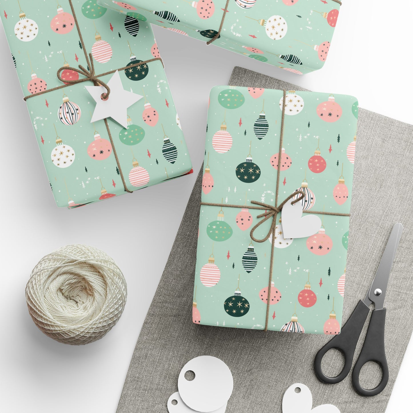 Christmas Ornament Gift Wrapping Paper Holiday Wrapping Paper Christmas Gift Wrapping Paper Gift Paper