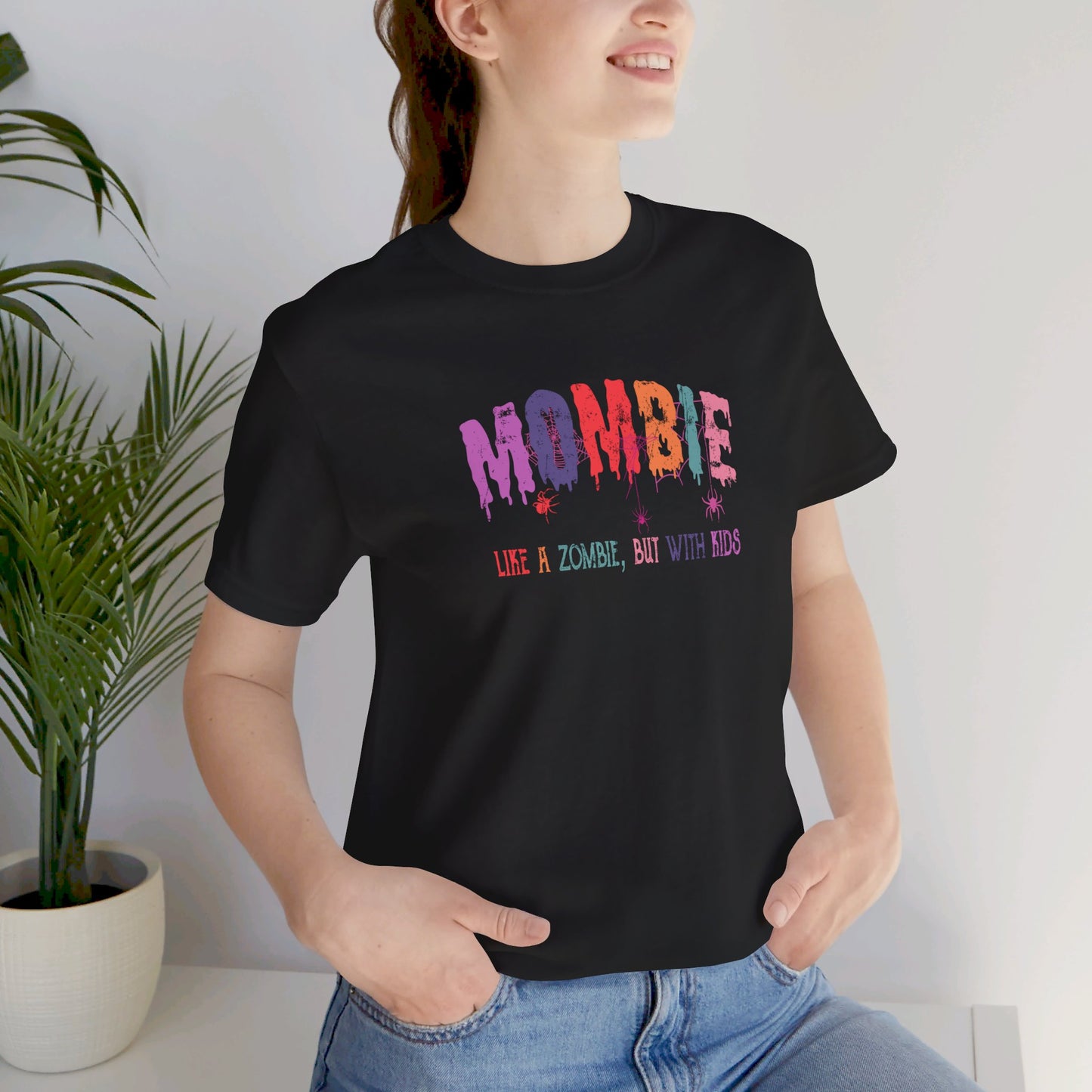 Mombie Unisex Jersey Short Sleeve Tee Halloween Shirt Funny Shirt