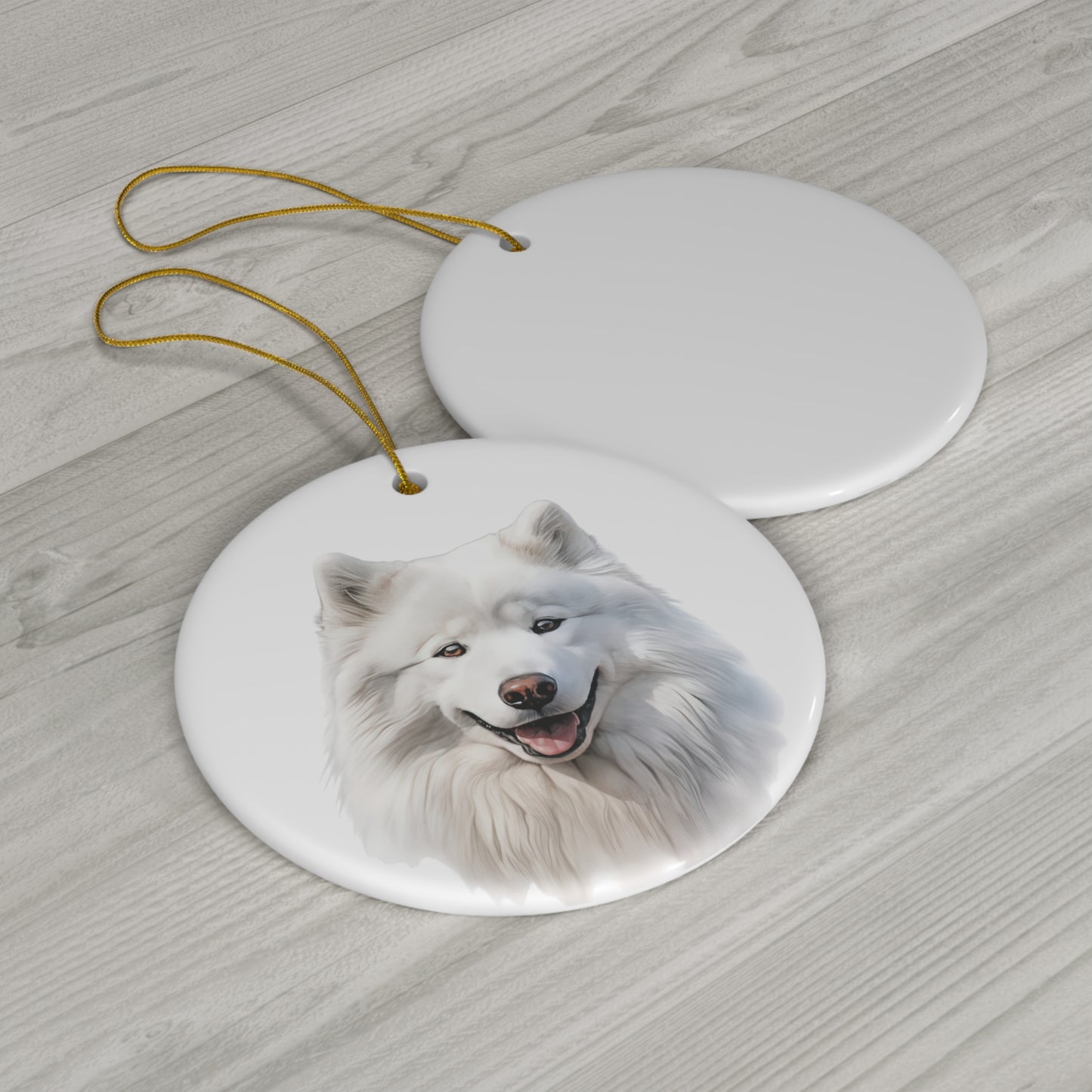 Samoyed Ceramic Ornament