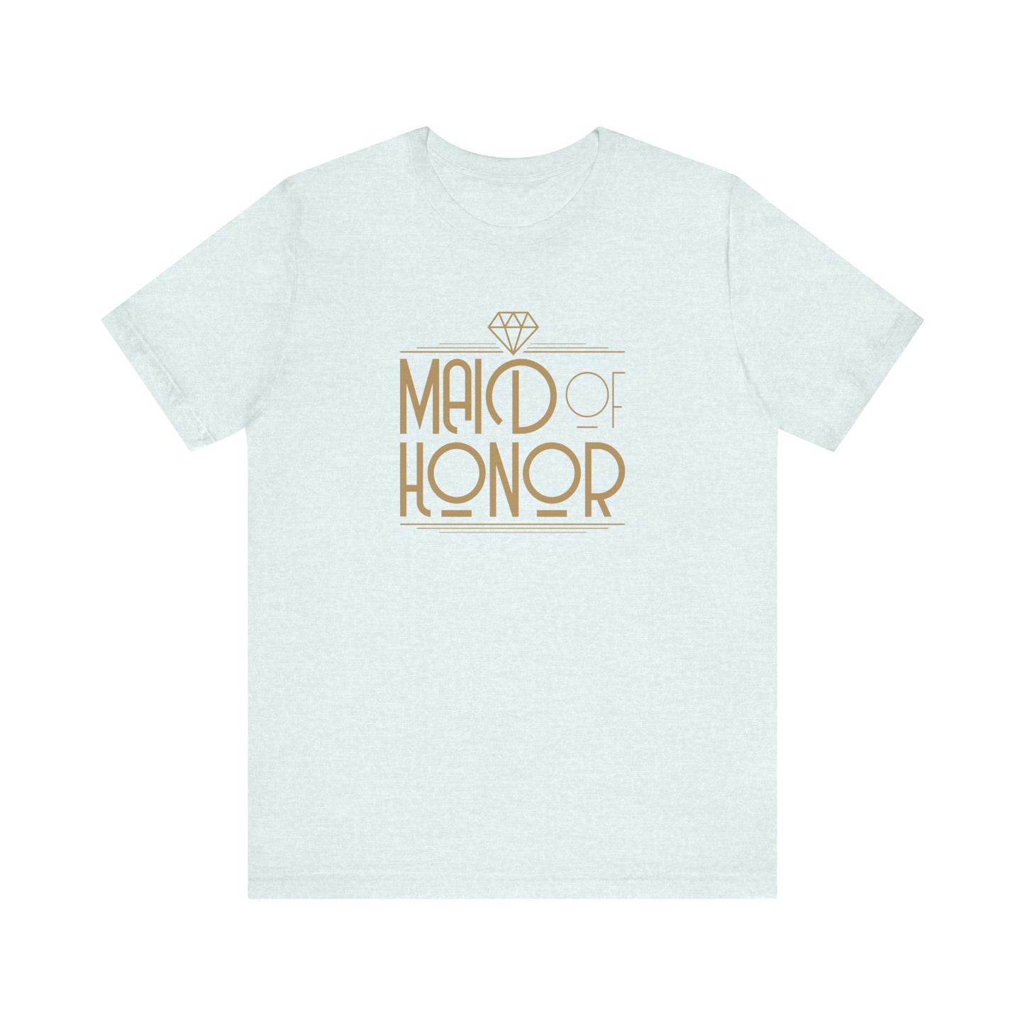 Maid of Honor Art Deco Unisex Jersey Short Sleeve Tee Bachelorette Party Shirt