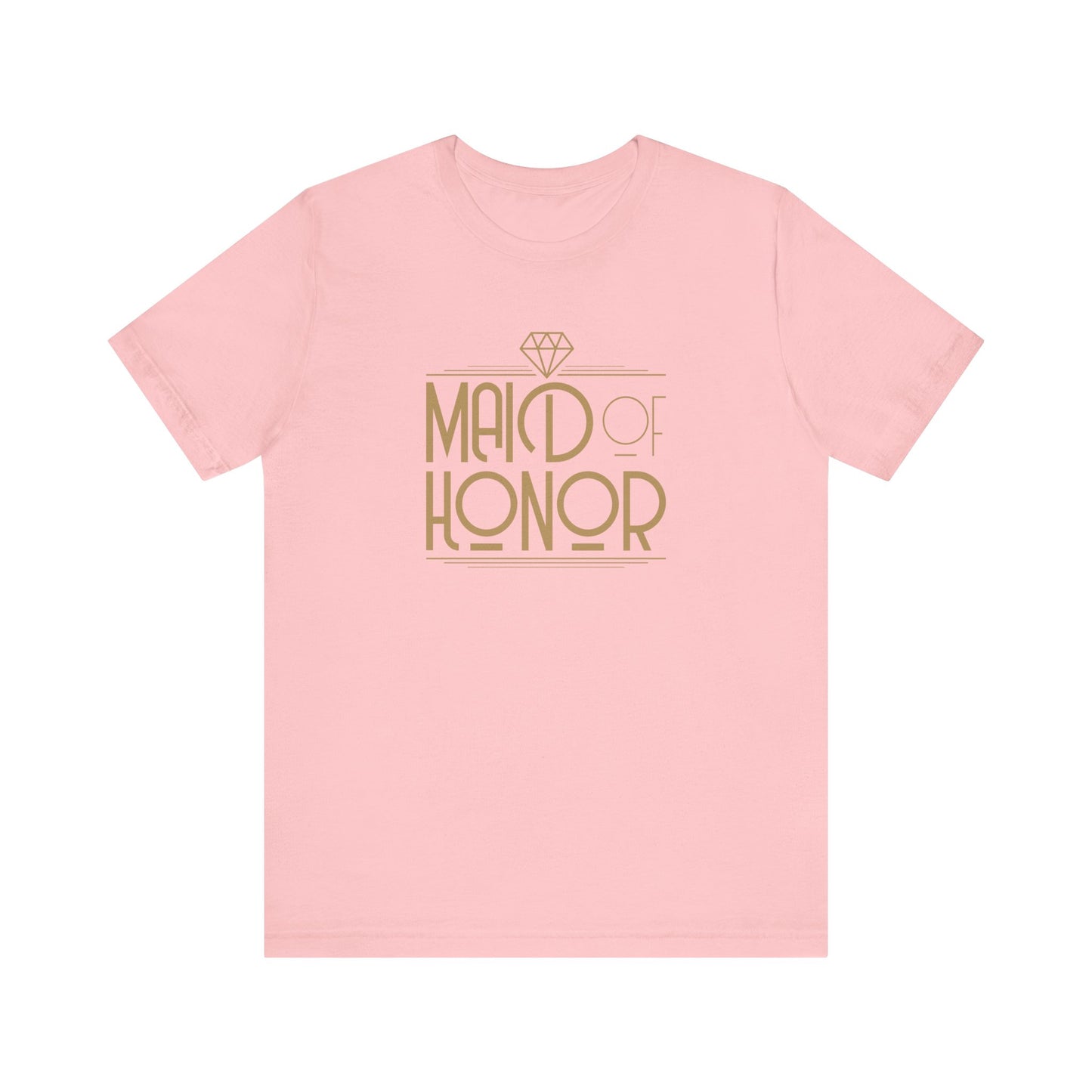 Maid of Honor Art Deco Unisex Jersey Short Sleeve Tee Bachelorette Party Shirt